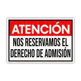 Derecho de admisión