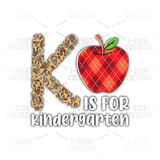 K is for Kindergarten